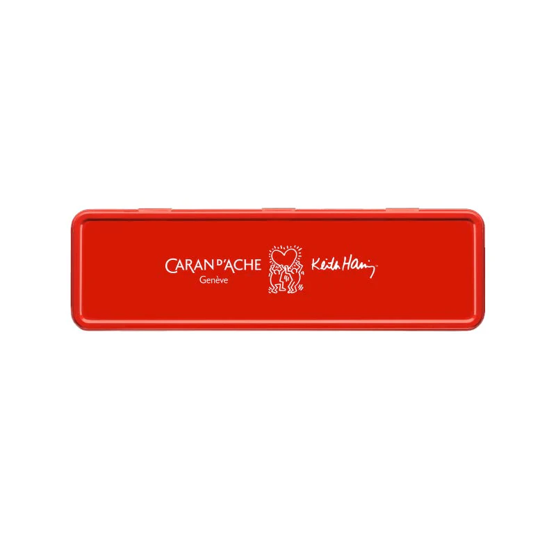 Keith Haring metal ballpoint pen (black) by Caran d’Ache - special edition - Image 7