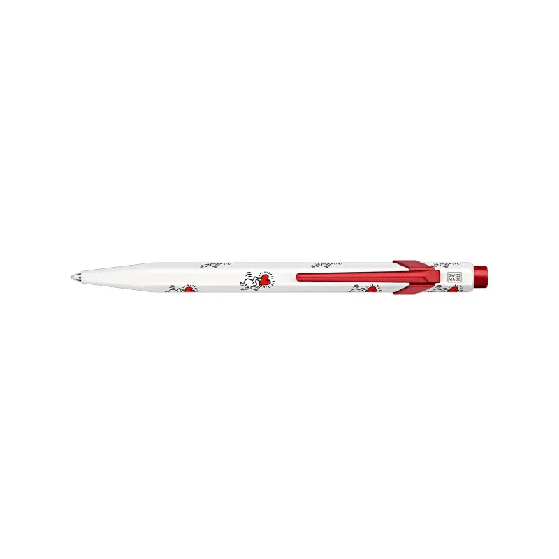 Keith Haring metal ballpoint pen (white) by Caran d’Ache - special edition - Image 6