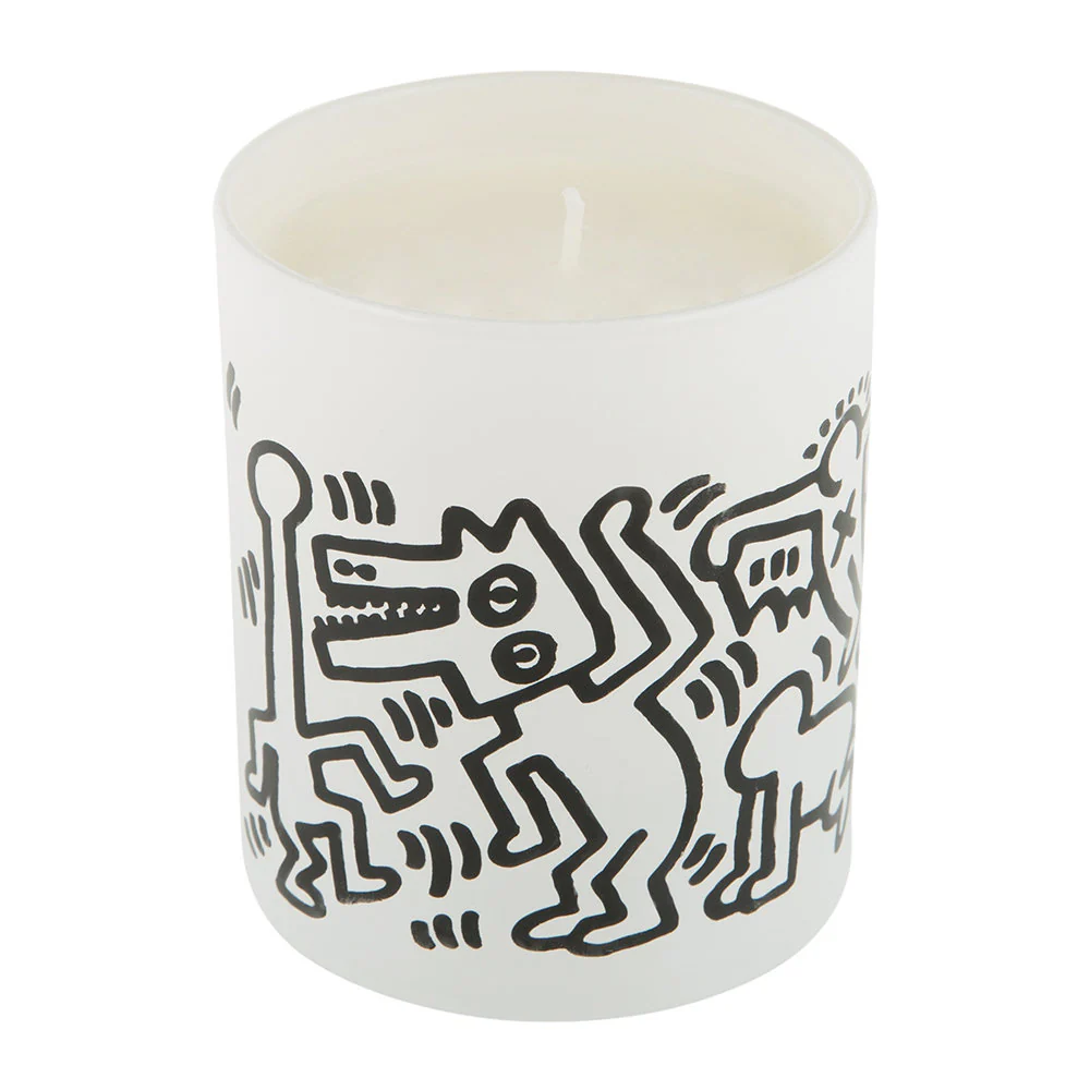 Keith Haring 'Men Drawings' (white) scented candle - Image 2