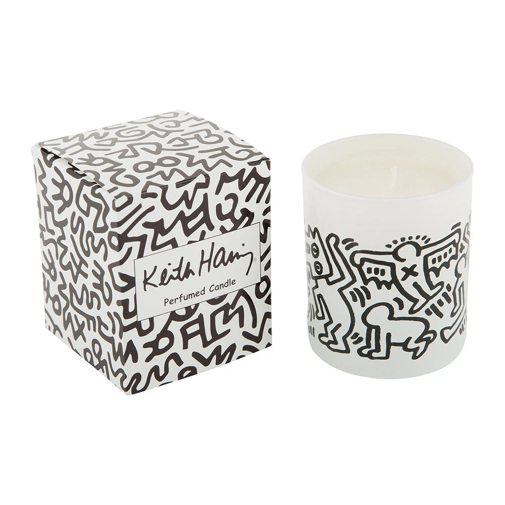 Keith Haring 'Men Drawings' (white) scented candle - Image 3