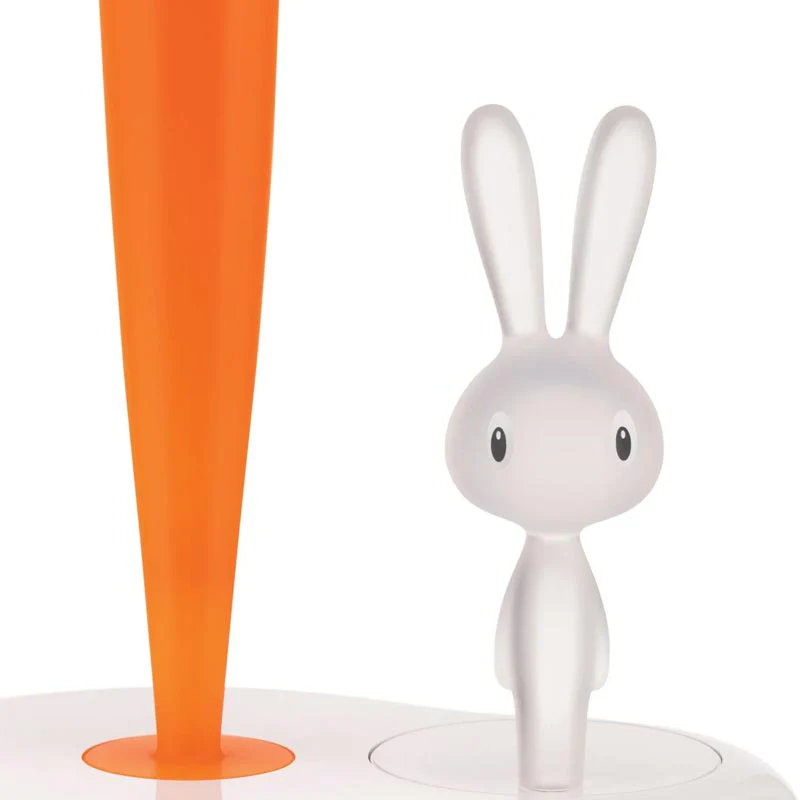 Bunny & Carrot Kitchen Roll Holder, des. Stefano Giovannoni for Alessi - Image 3
