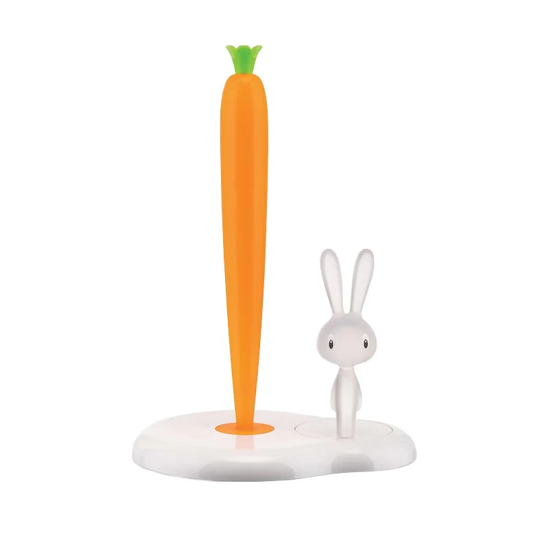 Bunny & Carrot Kitchen Roll Holder, des. Stefano Giovannoni for Alessi - Image 4