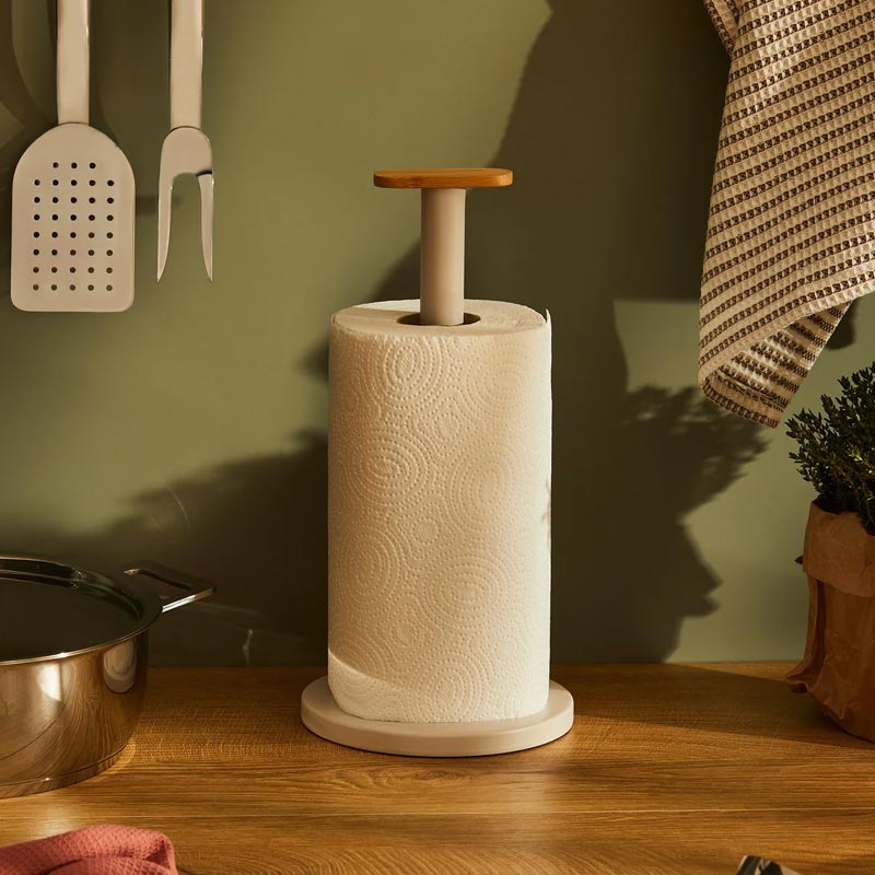 Mattina Kitchen Roll Holder - Warm Grey - des. BIG-GAME for Alessi - Image 2