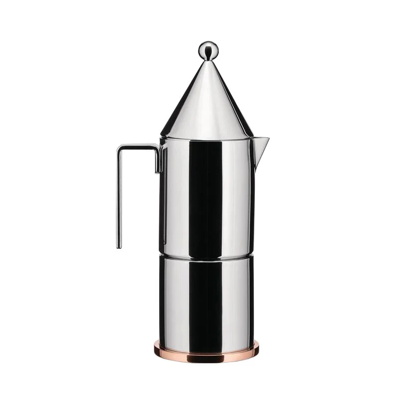 La Conica Espresso Coffee Maker - 6 cup - des. Aldo Rossi for Alessi - Image 5