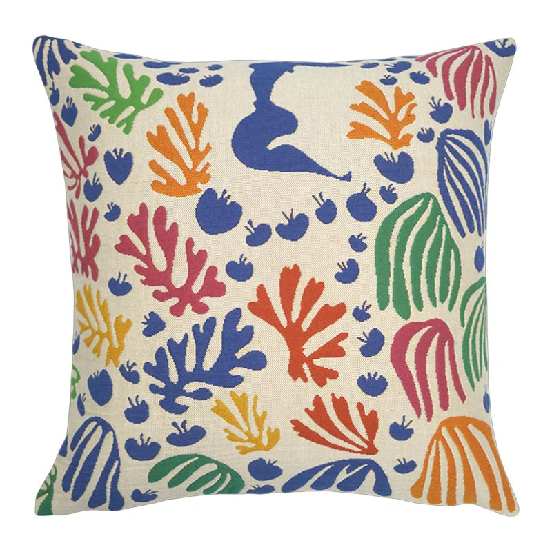 Henri Matisse The Parakeet and the Mermaid cushion - woven by Jules Pansu - Image 2