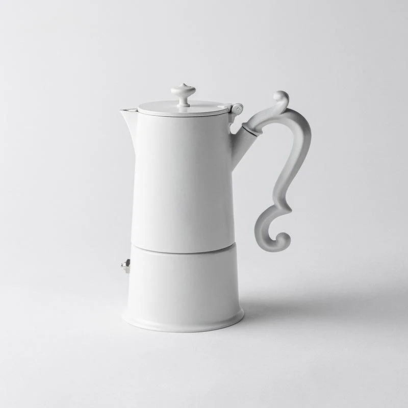 Lady Anne 4 Cup White Coffee Pot des. Lara Caffi for knIndustrie - Image 4