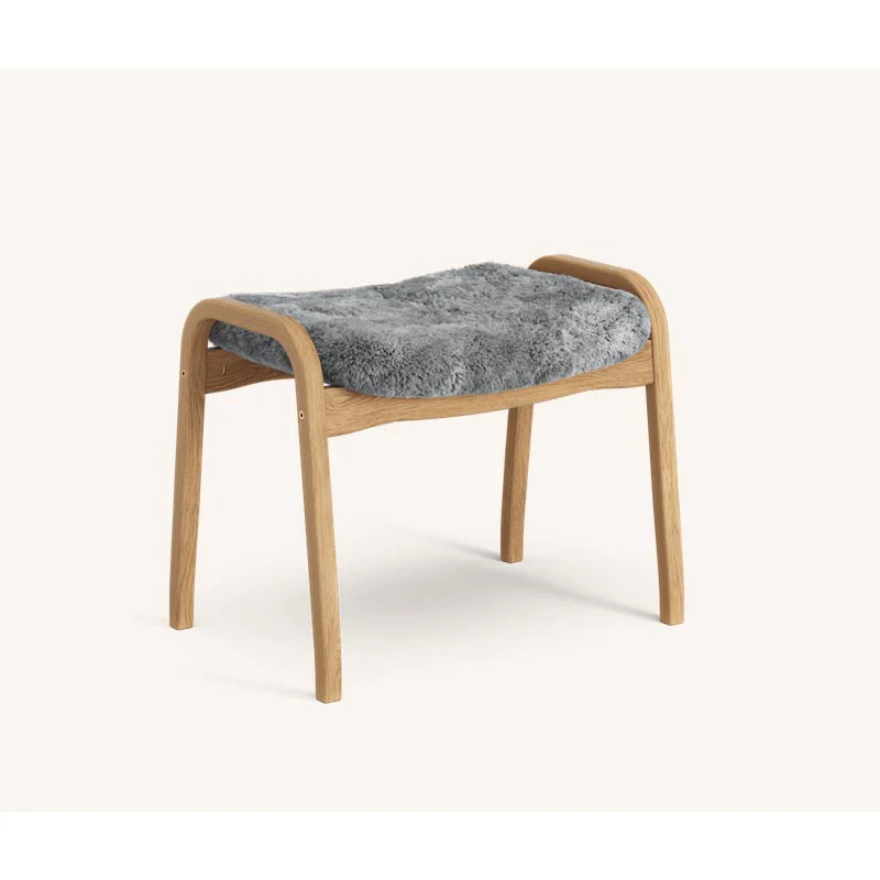 Lamino Chair & Ottoman - Oak / Scandinavian Grey - des. Yngve Ekström (1956), made by Swedese - Image 6