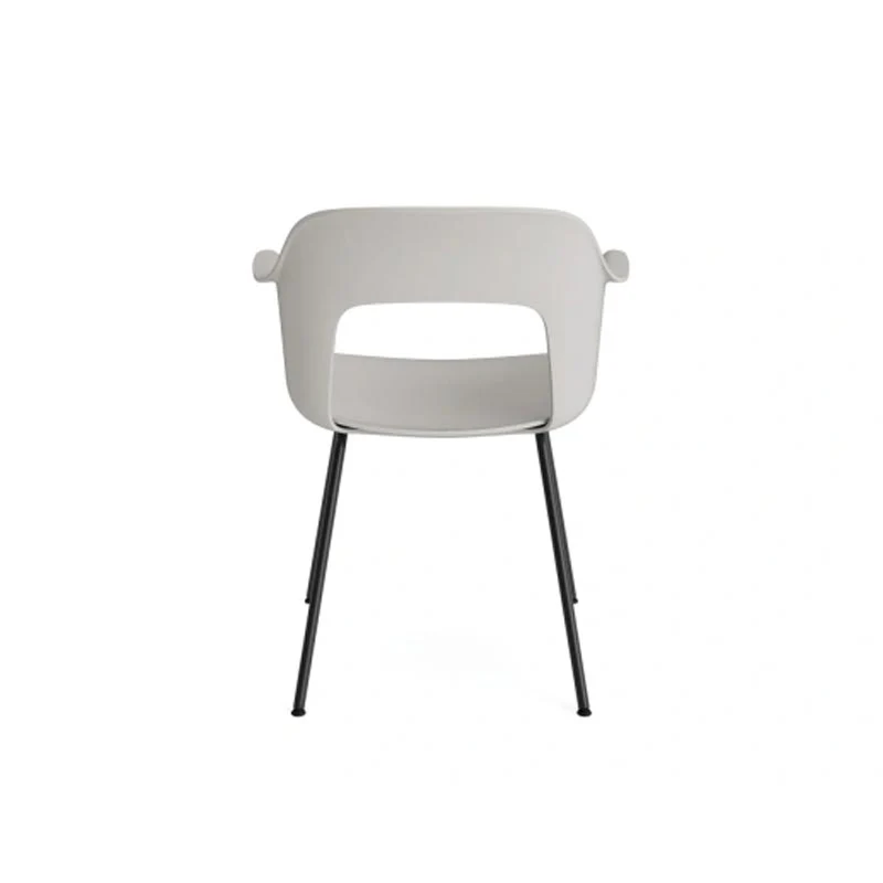 Layout 211 - dining armchair - sky grey shell - sky grey seat - black 4 leg base - des. Julien Renault (made by HAY) - Image 4