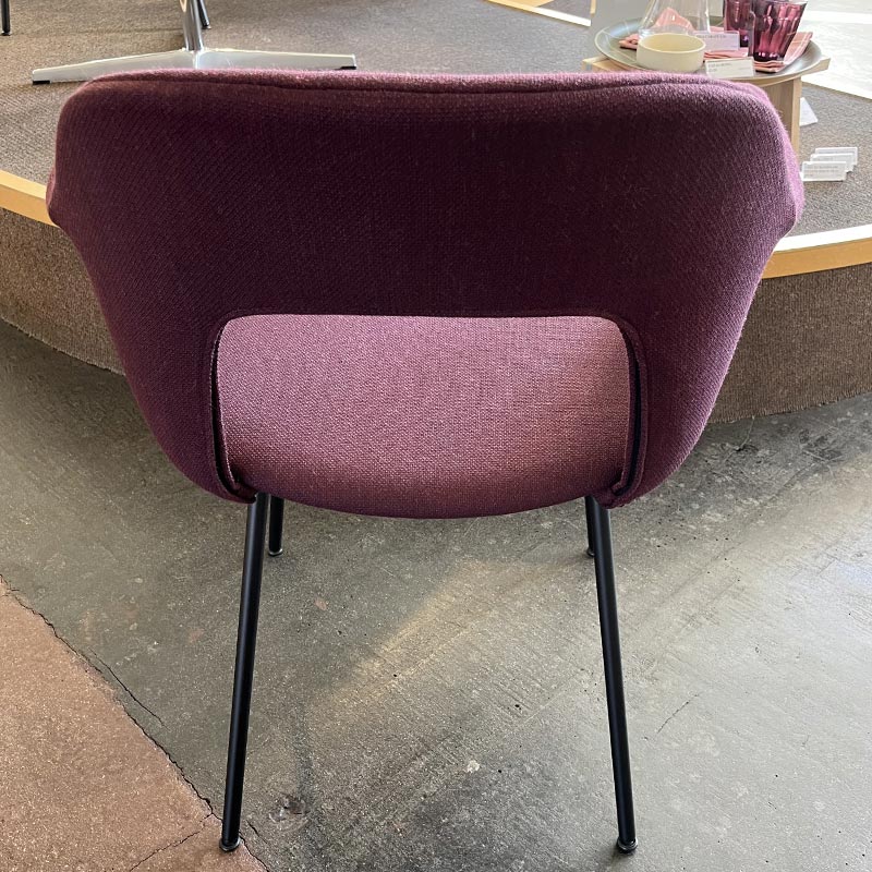 Layout 214 - fully upholstered dining armchair - Fiord 591 - black 4 leg base - des. Julien Renault (made by HAY) - Image 2