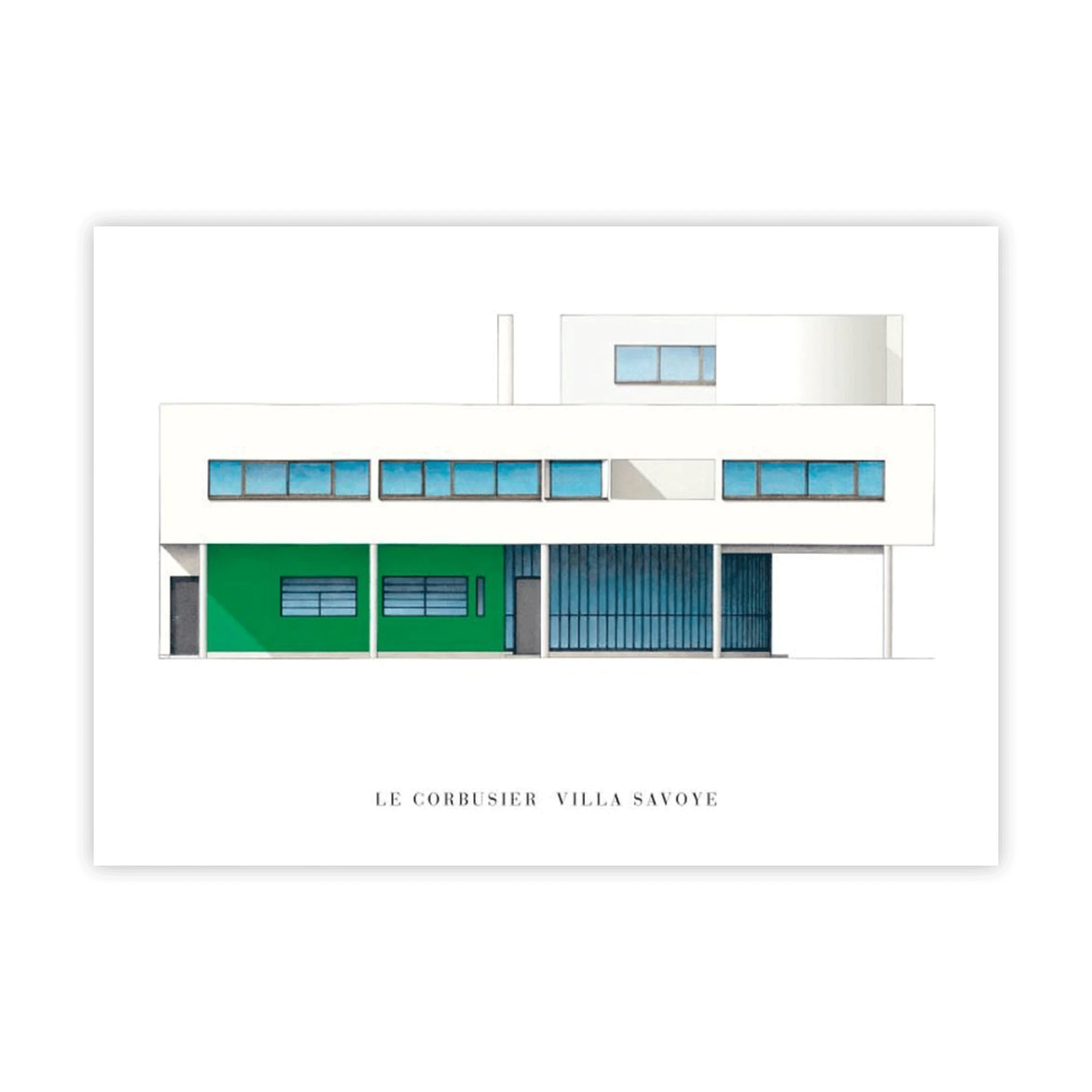 Le Corbusier: Villa Savoye, North East poster - Image 2