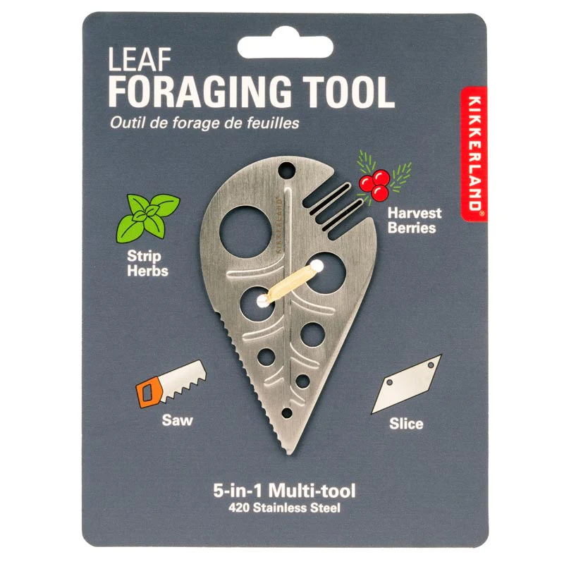 Leaf Foraging 5 in 1 Tool, by Kikkerland - Image 3