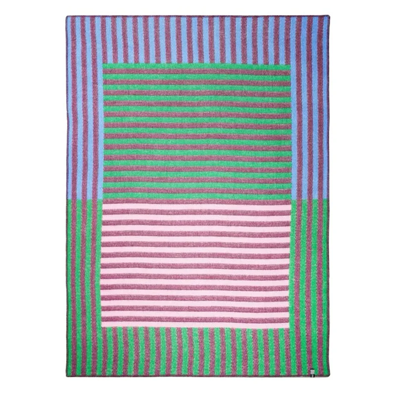 'Lined Up' Wool Blanket, by Céline Cornu - Image 6