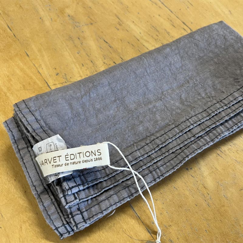 Primo 100% Linen Napkin - Silex - by Charvet Editions - Image 2