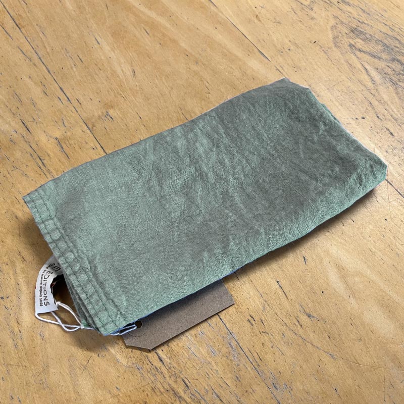 Primo 100% Linen Napkin - Vert de Gris - by Charvet Editions - Image 2