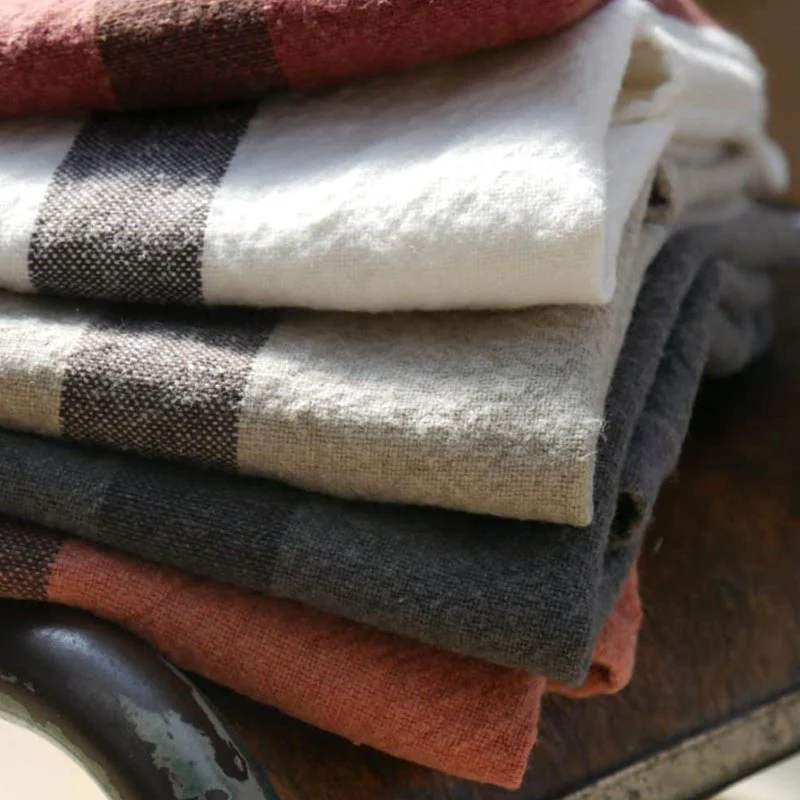 Doudou 100% Linen Tea Towel - Brick - by Charvet Editions - Image 2