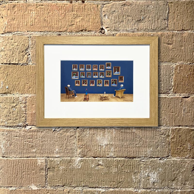 Looking at the Flowers (Mini-Frame) by David Hockney - Image 3