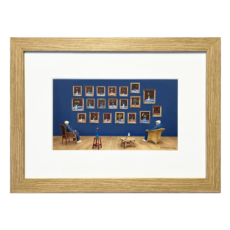 Looking at the Flowers (Mini-Frame) by David Hockney - Image 4