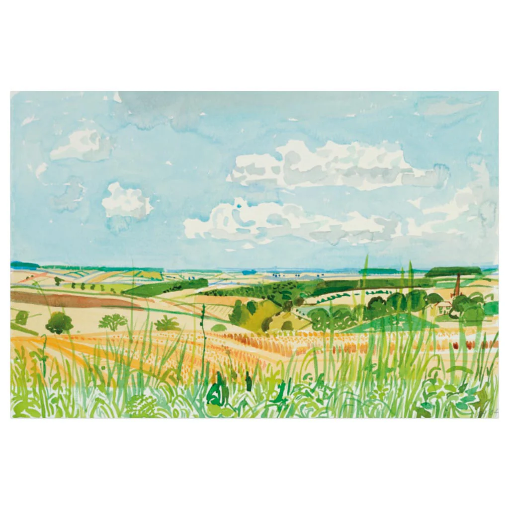Looking Towards Huggate (Midsummer: East Yorkshire) Poster by David Hockney - Image 2
