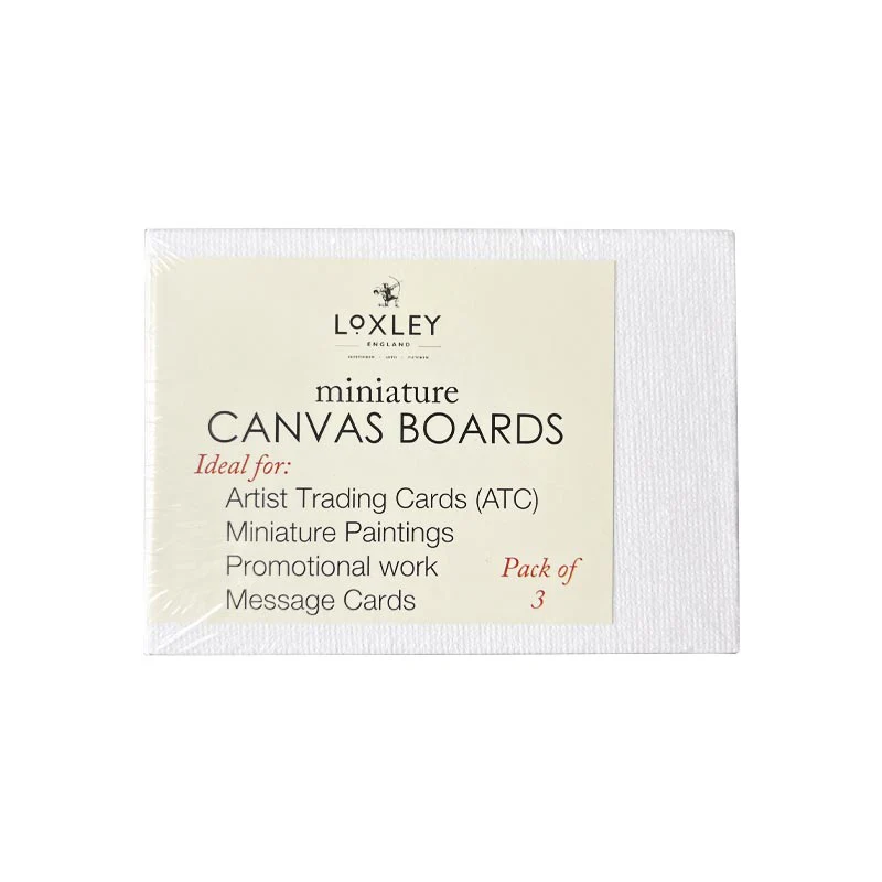 Loxley Trading Cards: 3 miniature canvas boards - Image 3