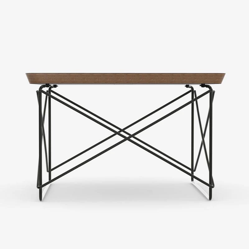 LTR Occasional Table - Black laminate top & black base - des. Charles & Ray Eames, 1950 (made by Vitra) - Image 2