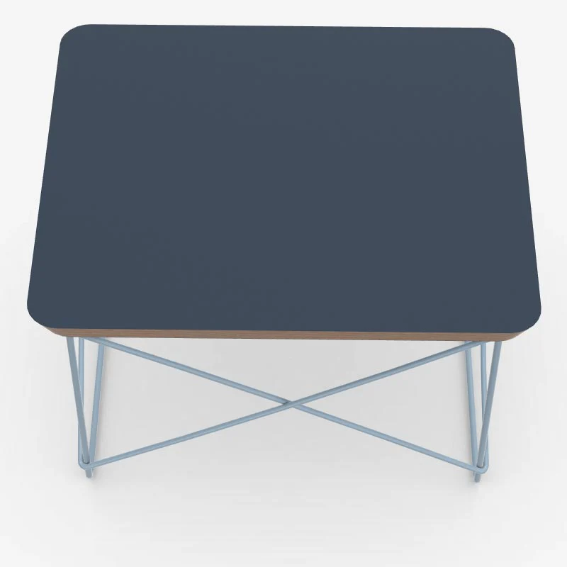 LTR Occasional Table - Smoke Blue / Blue Sky - des. Charles & Ray Eames, 1950 (made by Vitra) - Image 2