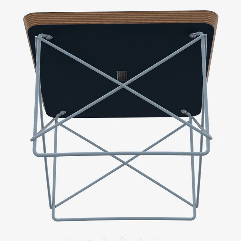 LTR Occasional Table - Smoke Blue / Blue Sky - des. Charles & Ray Eames, 1950 (made by Vitra) - Image 3