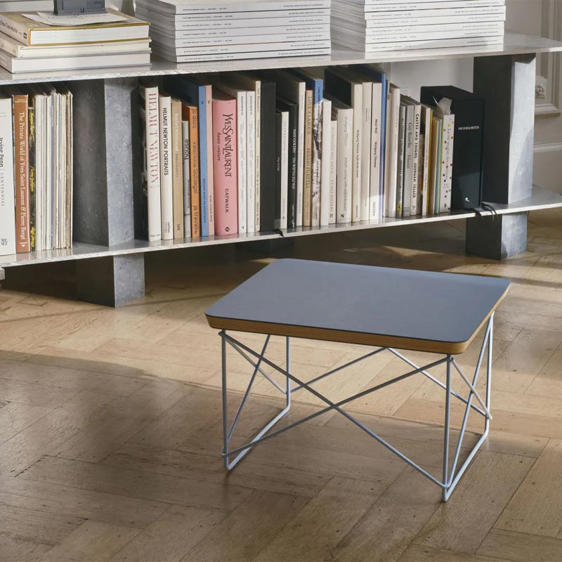 LTR Occasional Table - Smoke Blue / Blue Sky - des. Charles & Ray Eames, 1950 (made by Vitra) - Image 4