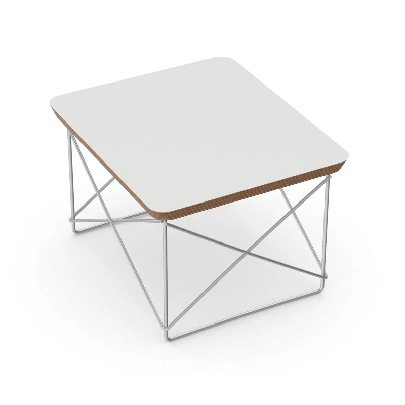 LTR Occasional Table -  White & Chrome - des. Charles & Ray Eames, 1950 (made by Vitra) - Image 2
