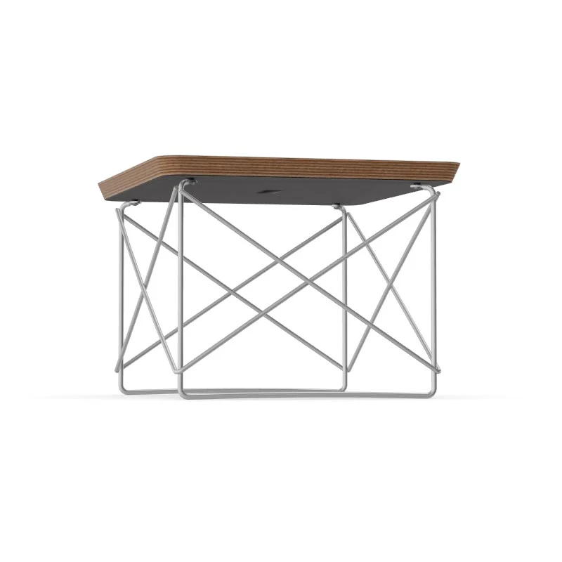 LTR Occasional Table -  White & Chrome - des. Charles & Ray Eames, 1950 (made by Vitra) - Image 4