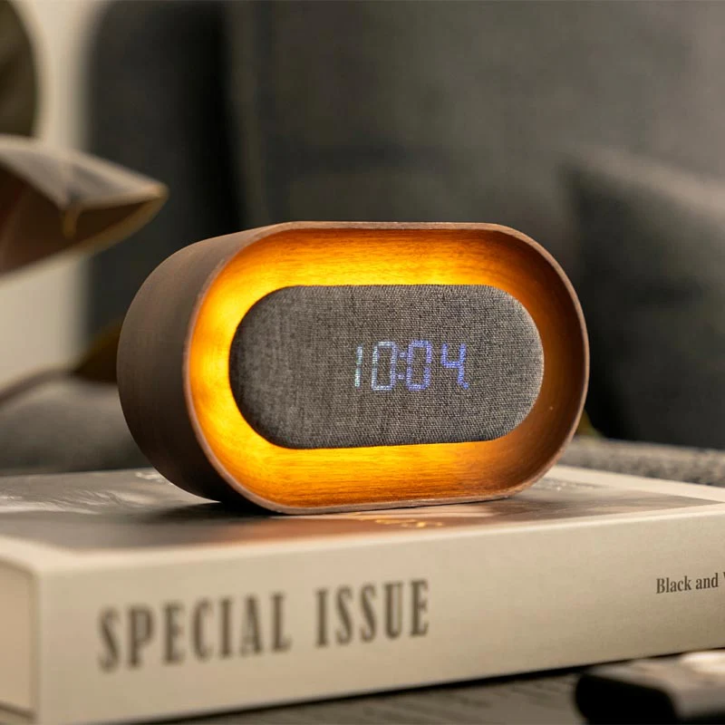Lumos Clock - Oval - Walnut - by Gingko - Image 7
