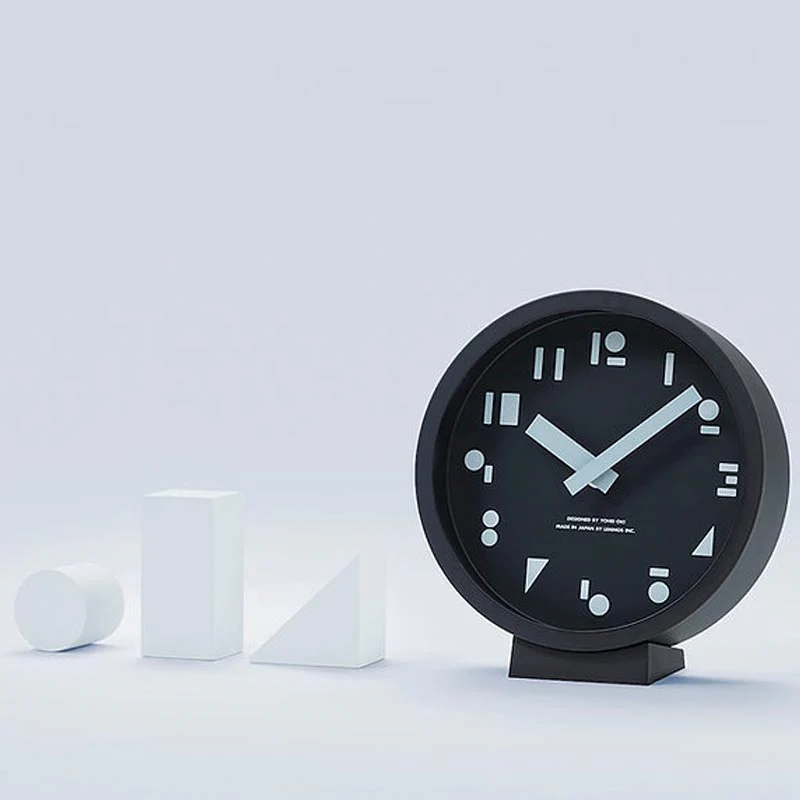 Lemnos MSS Table Clock - Black - des. Yohei Oki - Image 2