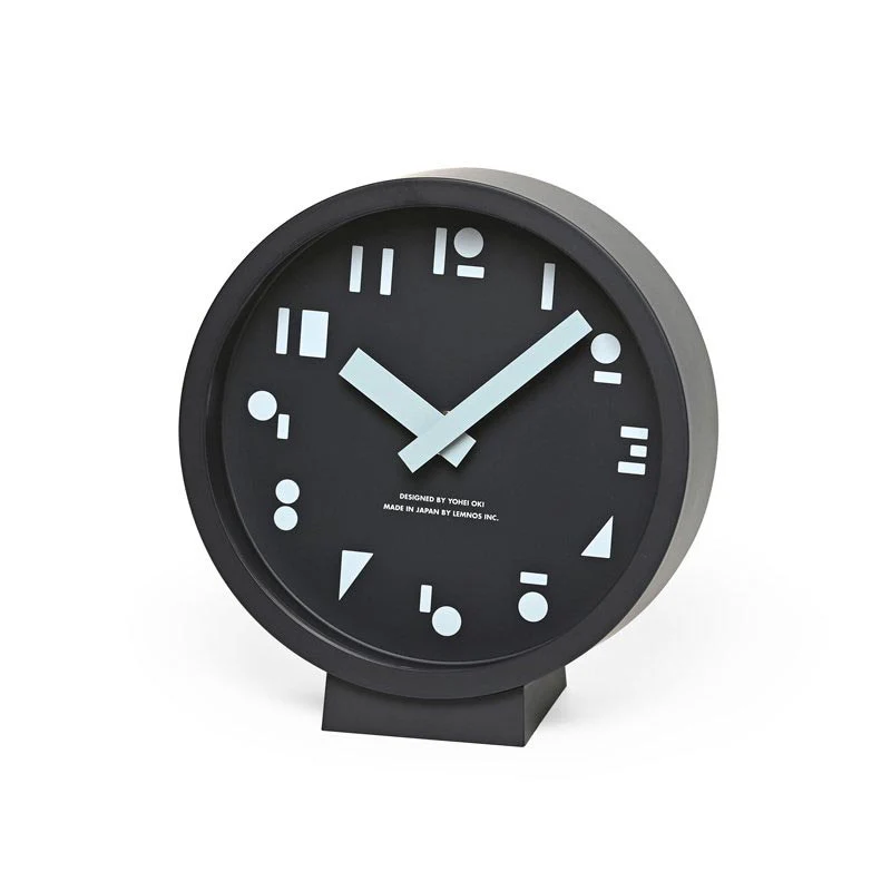Lemnos MSS Table Clock - Black - des. Yohei Oki - Image 3