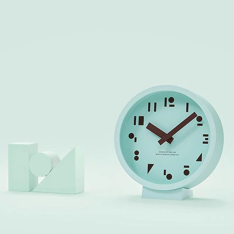 Lemnos MSS Table Clock - Mint - des. Yohei Oki - Image 2