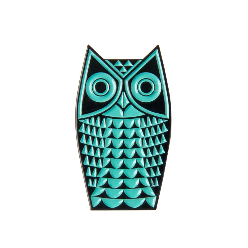 Magpie x Hornsea, Owl Pin in Teal - Image 3