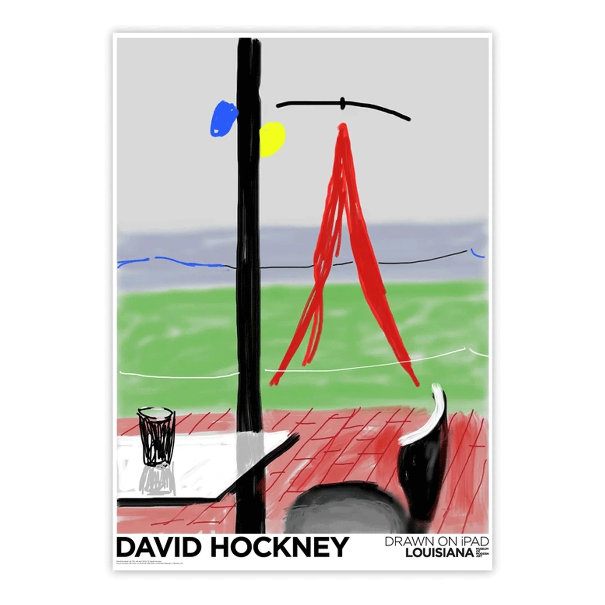 Me Draw on iPad poster by David Hockney - Image 2