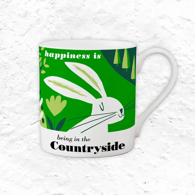Meadow March Hare Mug - by Repeat Repeat