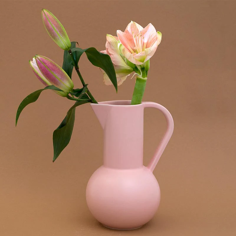 Handmade Coral Blush Medium Jug des. Nicholai Wiig-Hansen, 2016 for raawii - Image 3
