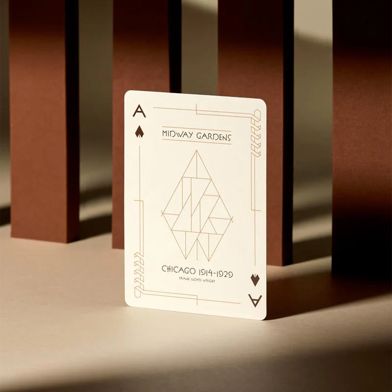 Midway Gardens - Frank Lloyd Wright Playing Cards, by Art of Play - Image 4