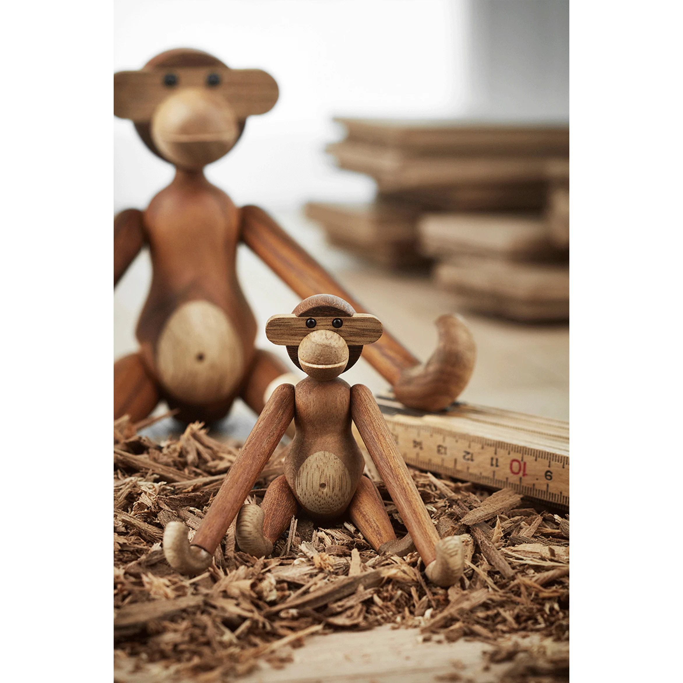 Mini Monkey - Teak & Limba Wood (des Kay Bojesen, 1951) - Image 3