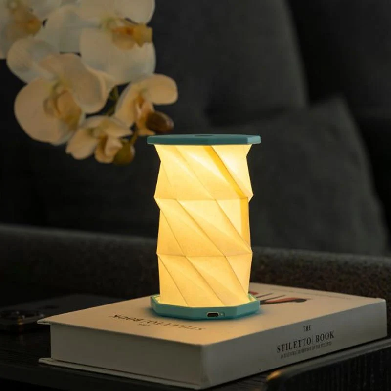 Mini Hexagon Twist Lamp - Lagoon Teal - by Gingko - Image 2
