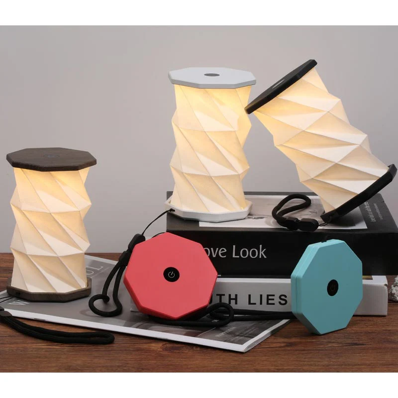 Mini Hexagon Twist Lamp - Lagoon Teal - by Gingko - Image 8