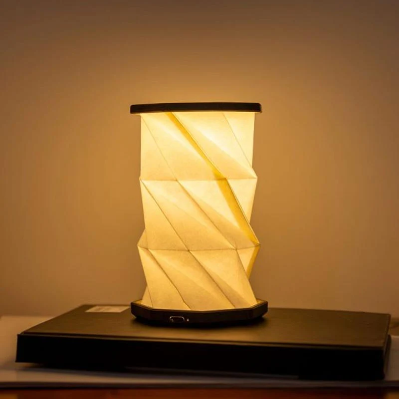 Mini Hexagon Twist Lamp - Walnut Drift - by Gingko - Image 7