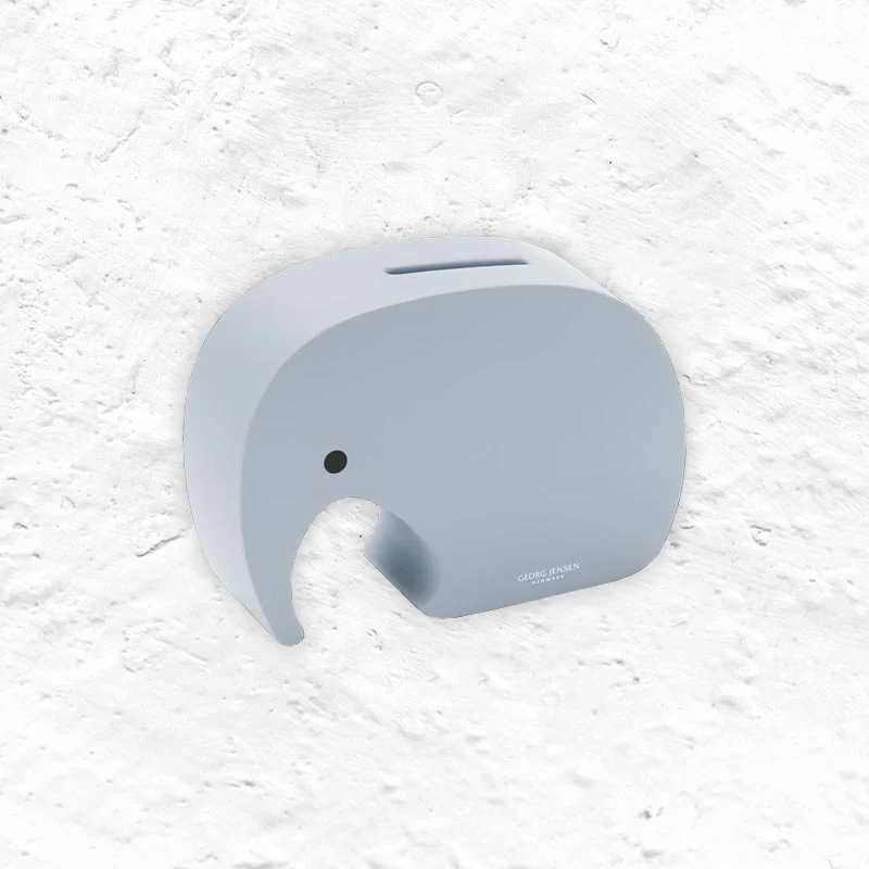 Miniphant money box, blueberry sprinkle - des. Jørgen Moller for Georg Jensen