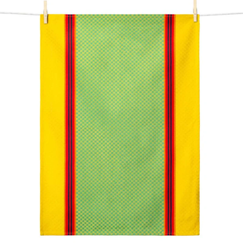 Mint Chives (Ciboulette menthe) Tea Towel, by Tissage Moutet - Image 4
