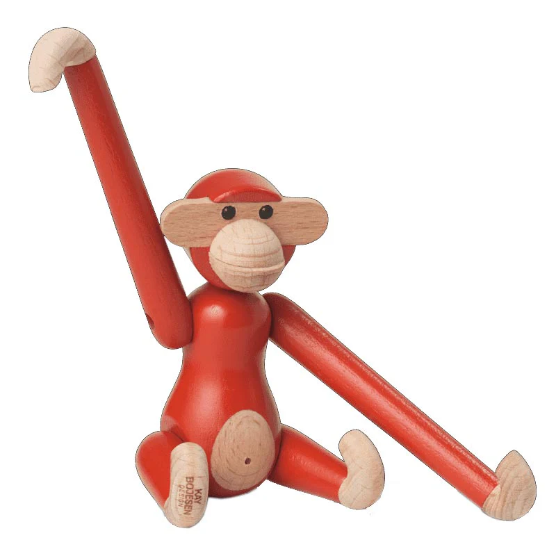 Kay Bojesen Monkey - mini, vintage red - Image 4