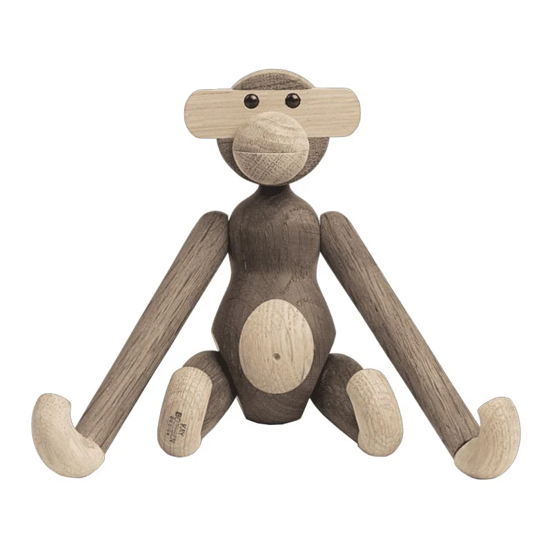 Monkey - Small - Oak/Smoked Oak (des. Kay Bojesen, 1951) - Image 4