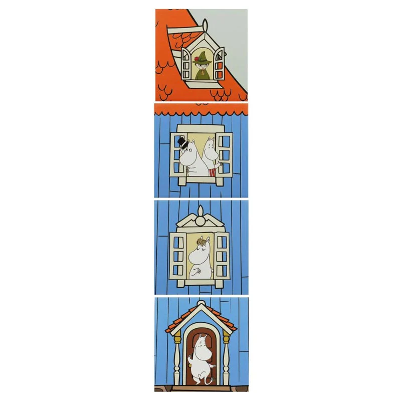Moomin House Coasters - Set of 4 - by Half Moon Bay - Image 2