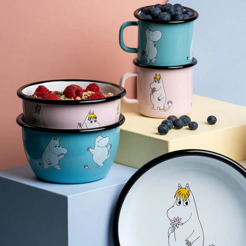 Moomin Enamel Bowl - Moomin Retro - by Muurla - Image 5