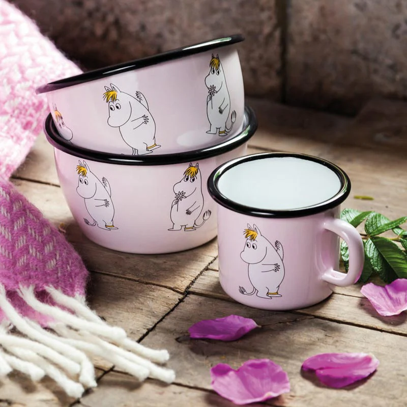 Moomin Enamel Bowl - Snorkmaiden Retro - by Muurla - Image 3