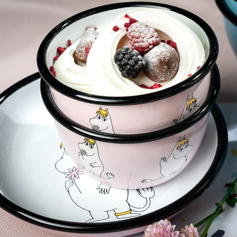 Moomin Enamel Bowl - Snorkmaiden Retro - by Muurla - Image 5